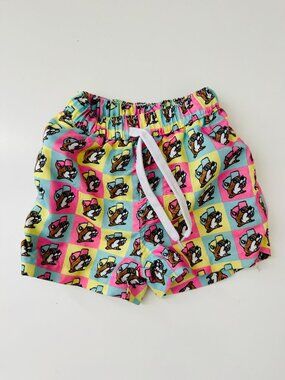 Buccee's Toddler Boy Swim Trunks 3T Buccee Beaver Graphic Print Colorful Liner E